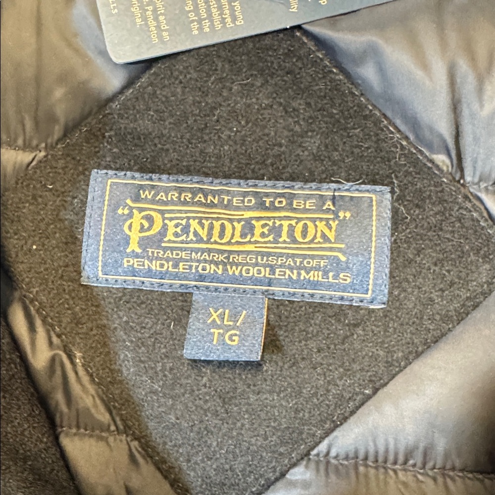 NEW Pendleton mens XL black Ontario down parka winter jacket hybrid NWT - Picture 4 of 9